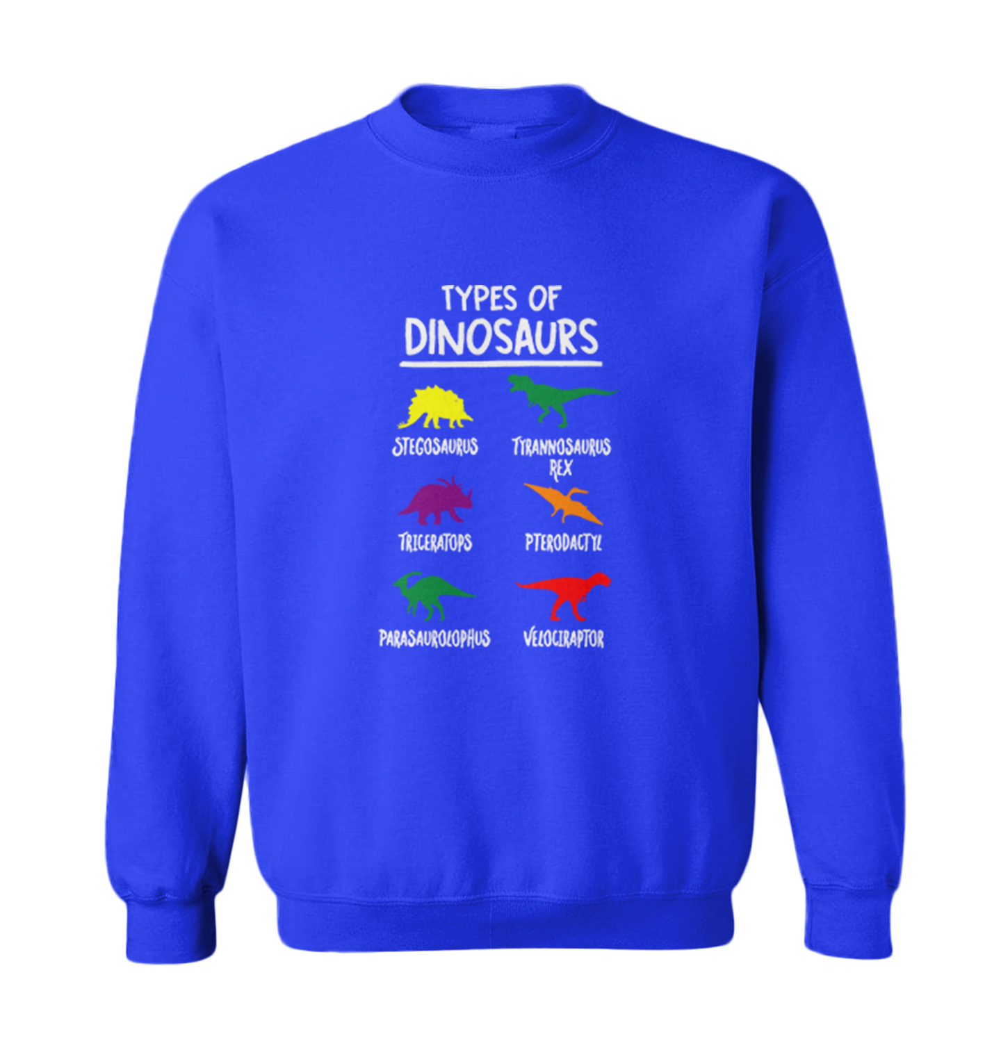 Types Of Dinosaurs - T Rex Fossils Tyrannosaurus Cool Toddler Crewneck Sweater - Picture 8 of 8