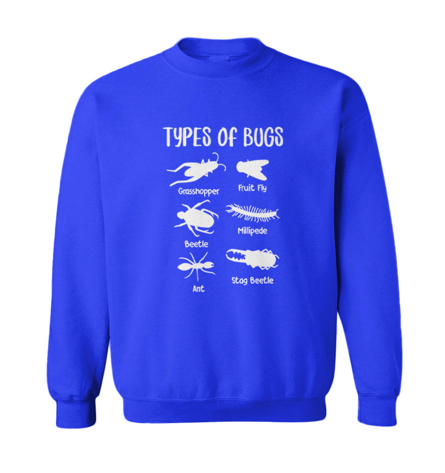 Types Of Bugs - Insects Cool Grasshopper Ant Beetle Toddler Crewneck Sweater - Picture 8 of 8