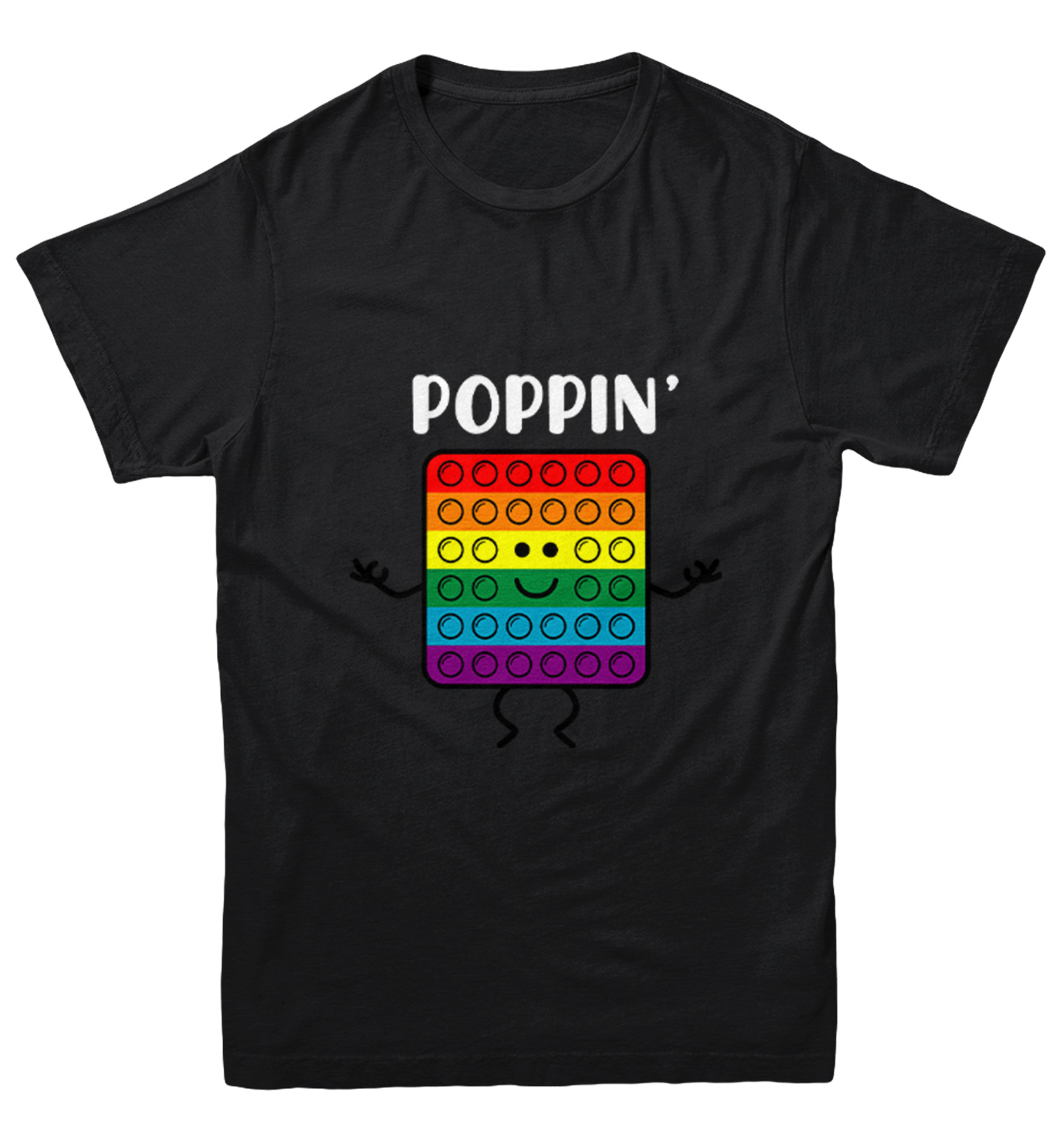 Poppin' - Popper Fidget Anxiety Stress Reliever Toy Youth T-Shirt - Picture 2 of 20