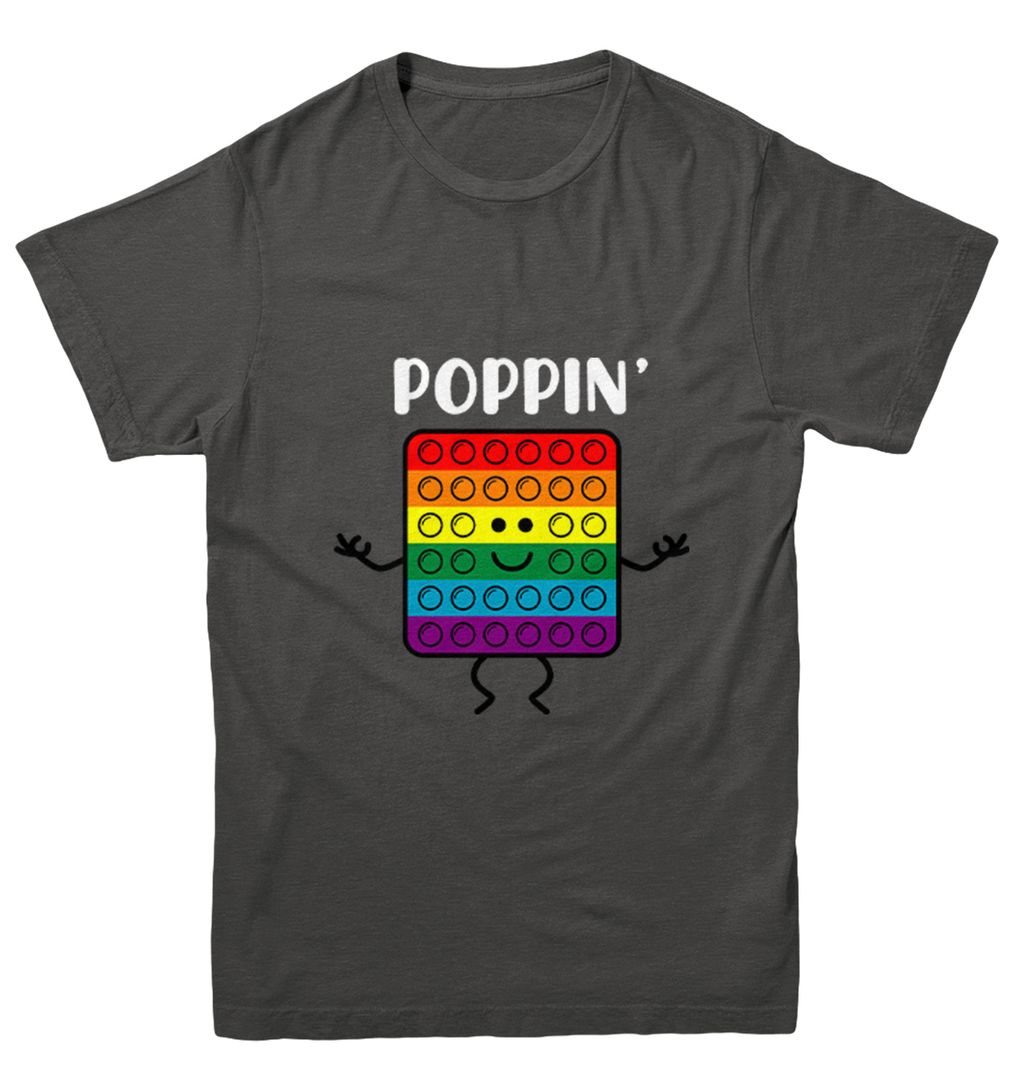 Poppin' - Popper Fidget Anxiety Stress Reliever Toy Youth T-Shirt - Picture 3 of 20