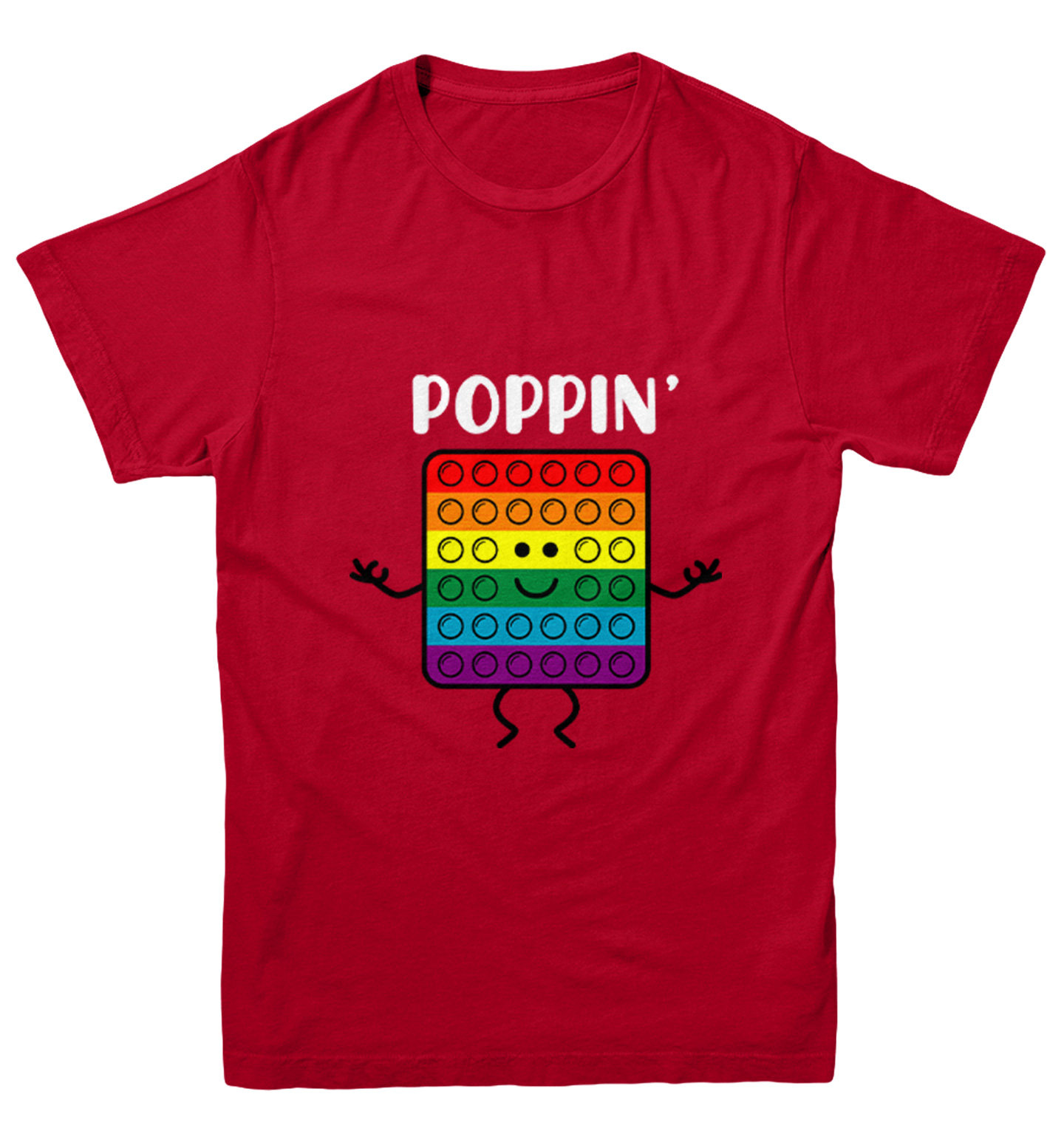 Poppin' - Popper Fidget Anxiety Stress Reliever Toy Youth T-Shirt - Picture 11 of 20