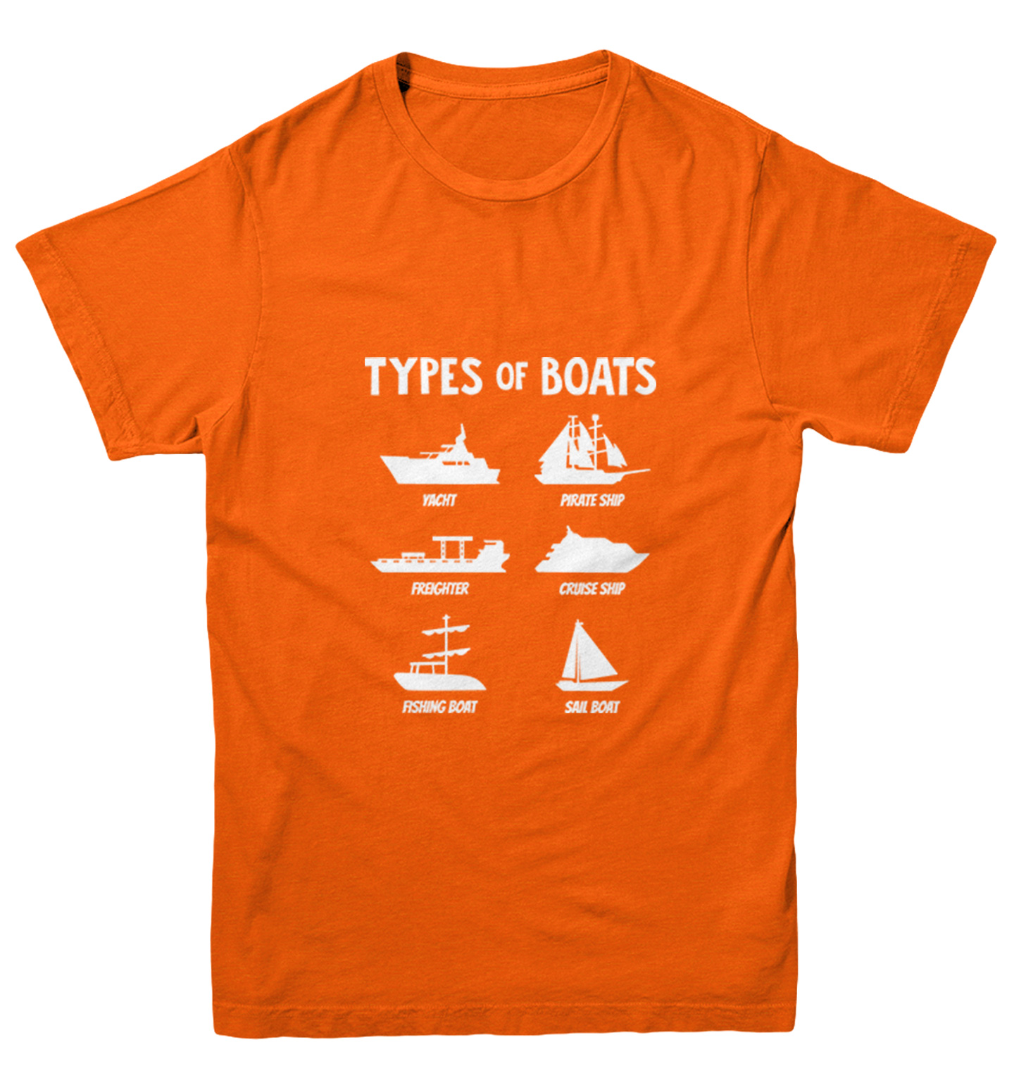 Types of Boats - Yacht Sail Fishing Summer Ocean Water Youth T-Shirt - Picture 8 of 20