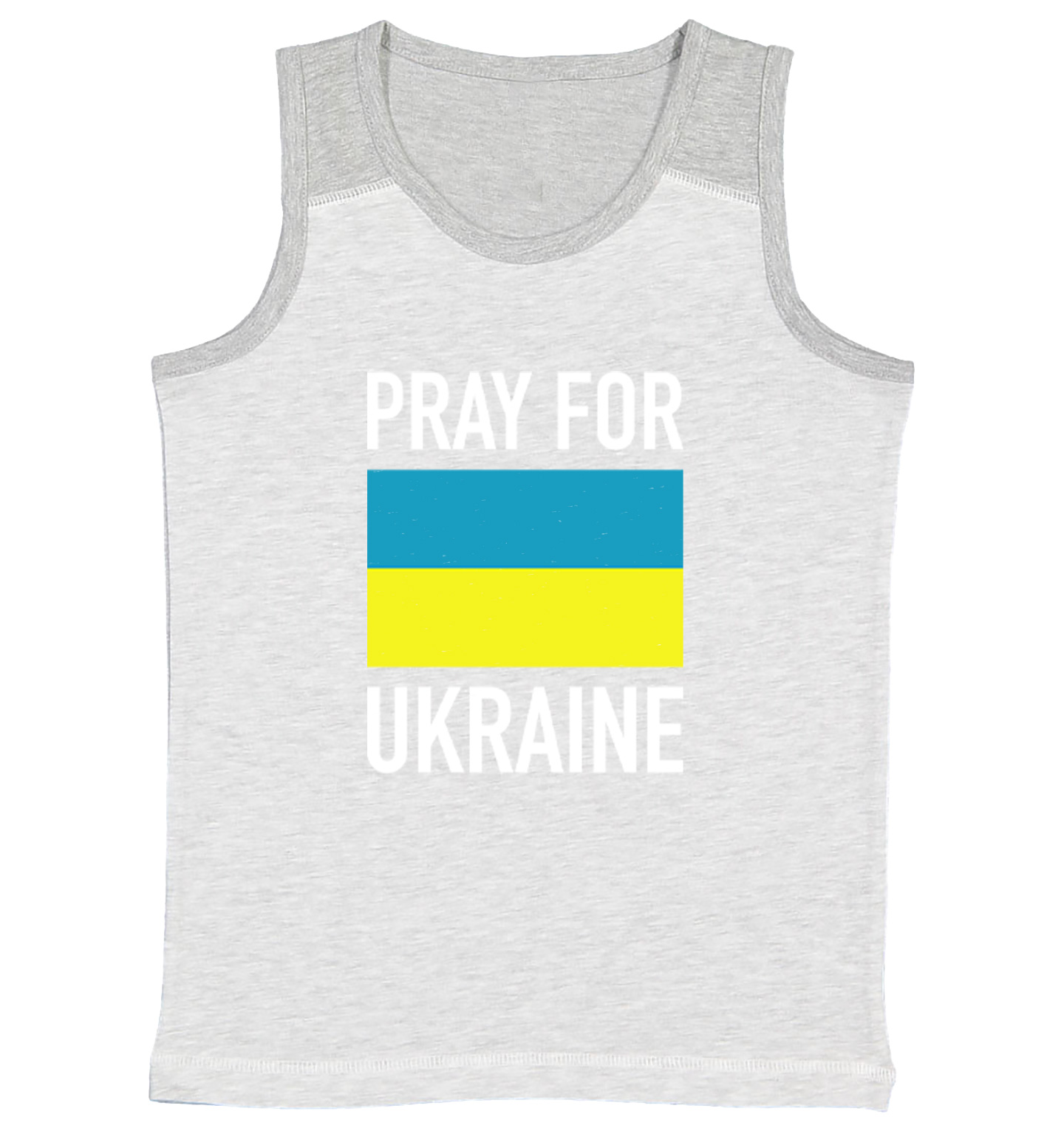 Pray For Ukraine - Ukrainian Country Pride Proud No War Youth Contrast Tank Top - Picture 5 of 7