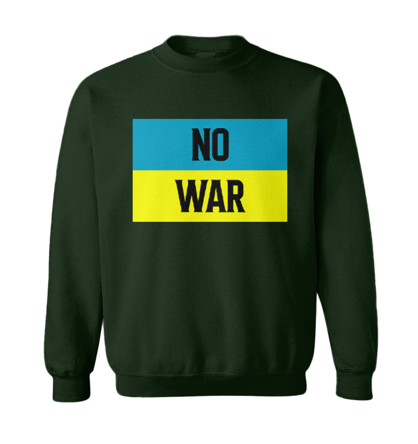 No War - Ukraine Flag Peace Ukrainian Pride Support Toddler Crewneck Sweater - Picture 3 of 8