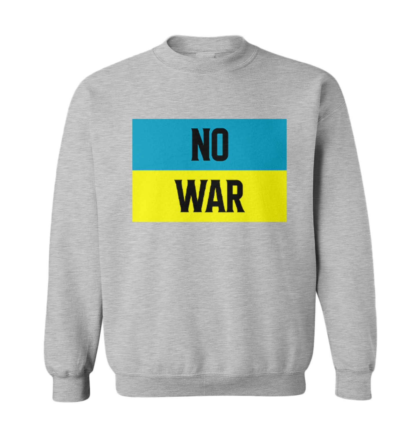 No War - Ukraine Flag Peace Ukrainian Pride Support Toddler Crewneck Sweater - Picture 4 of 8
