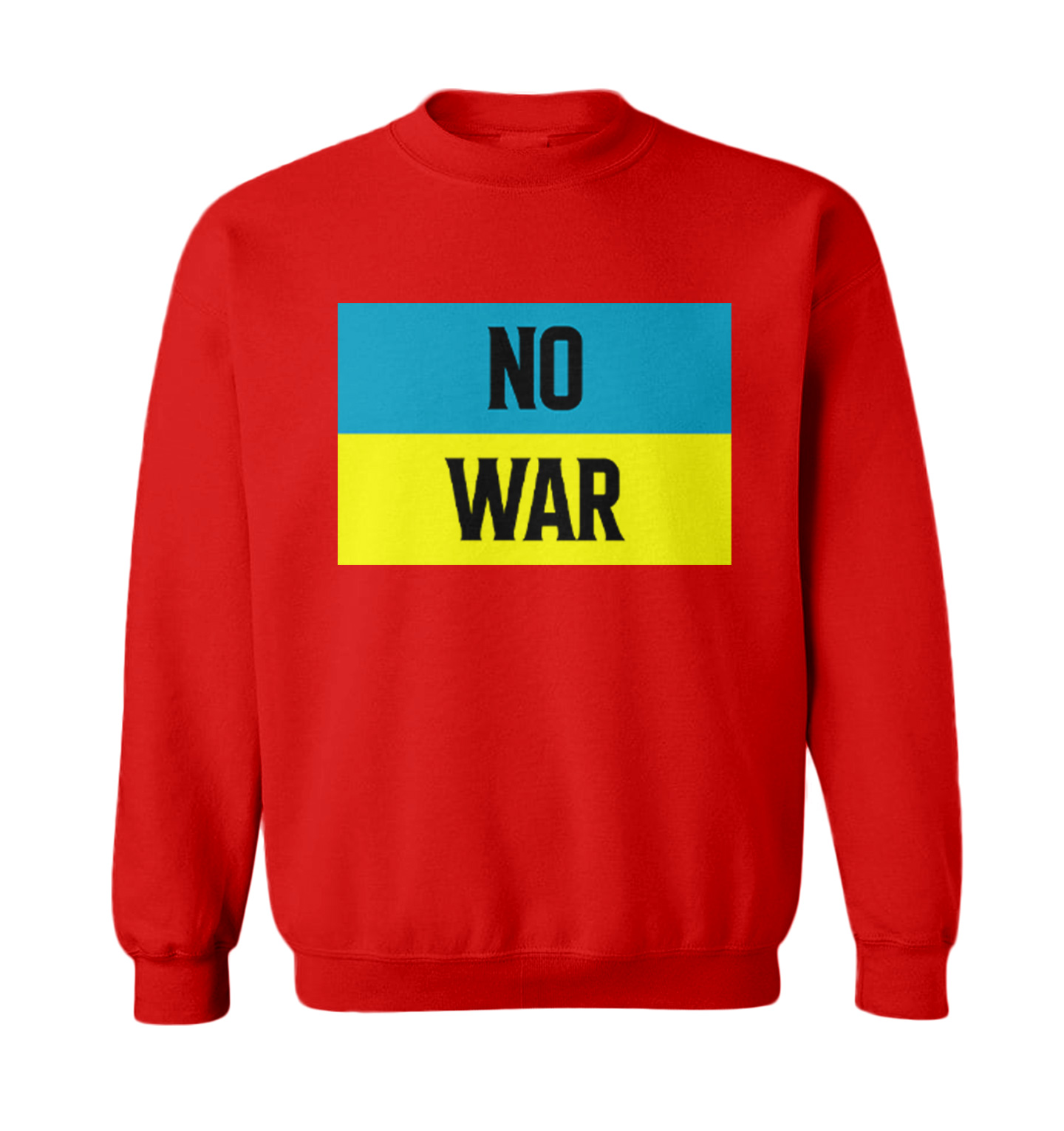 No War - Ukraine Flag Peace Ukrainian Pride Support Toddler Crewneck Sweater - Picture 7 of 8