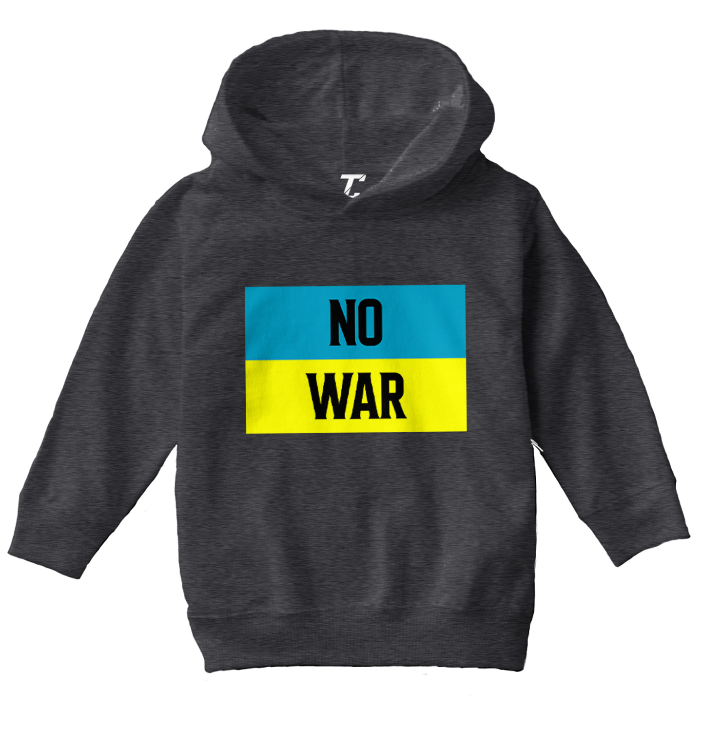 No War - Ukraine Flag Peace Ukrainian Pride Support Toddler/Youth Hoodie - Picture 3 of 12