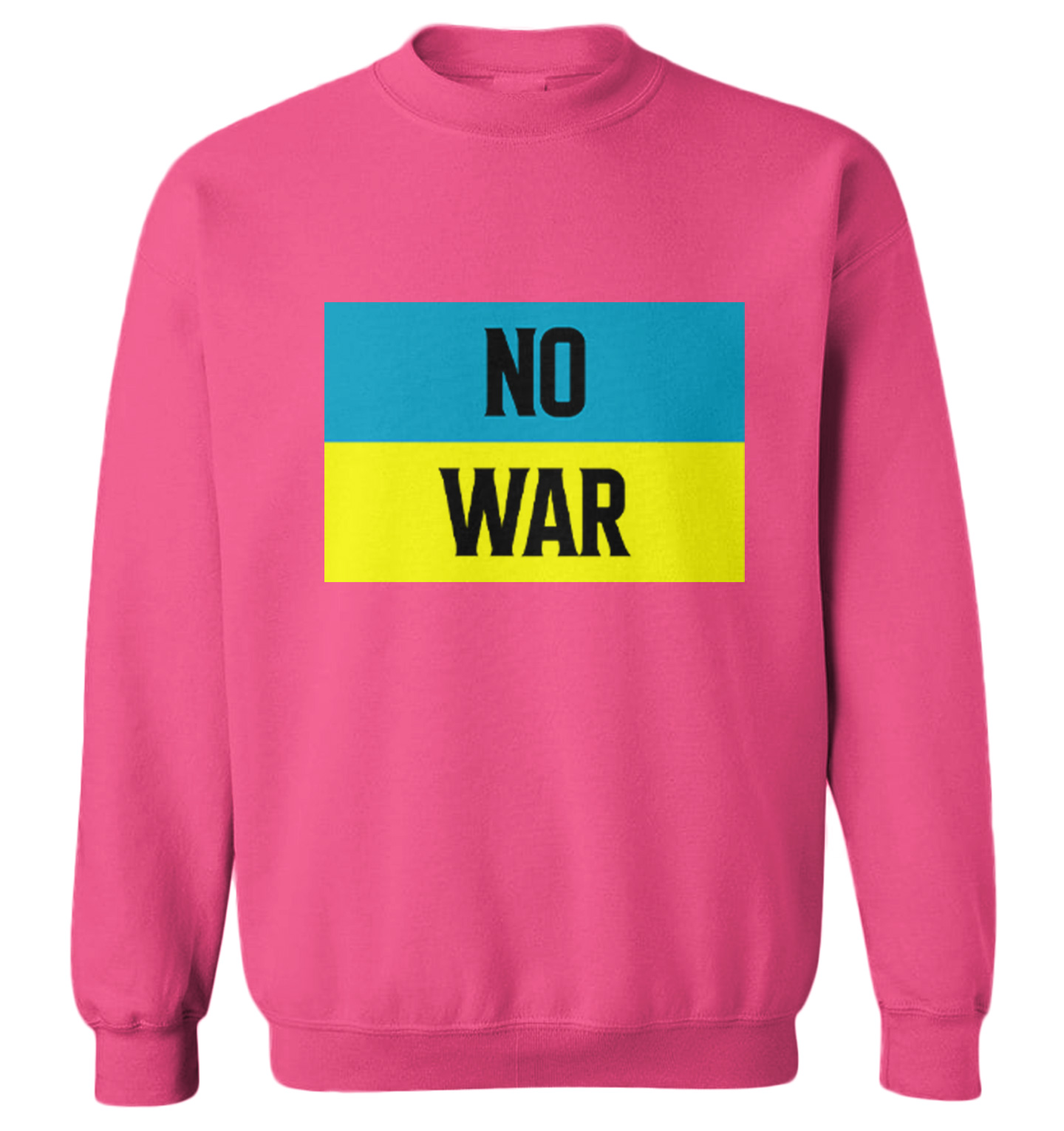 No War - Ukraine Flag Peace Ukrainian Pride Support Toddler Crewneck Sweater - Picture 6 of 8