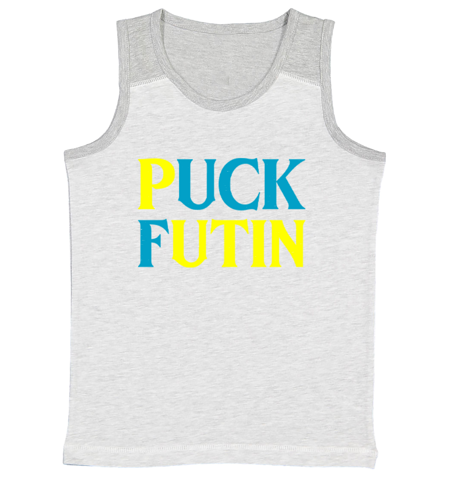 Puck Futin - Ukraine Pride Proud Country Stop War Peace Youth Contrast Tank Top - Picture 5 of 7