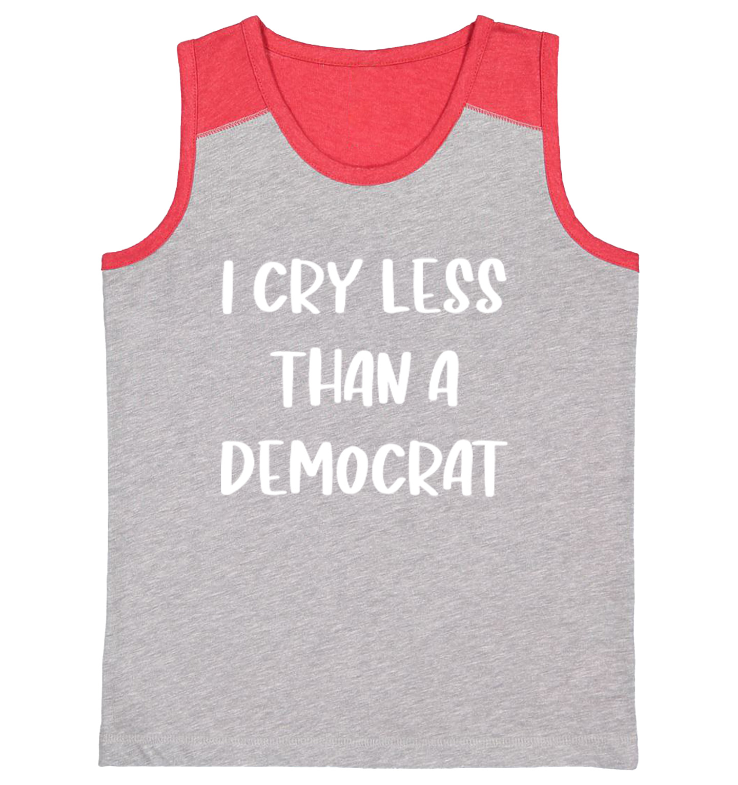 I Cry Less Than A Democrat - Funny Republican Election Youth Contrast Tank Top - Picture 7 of 7