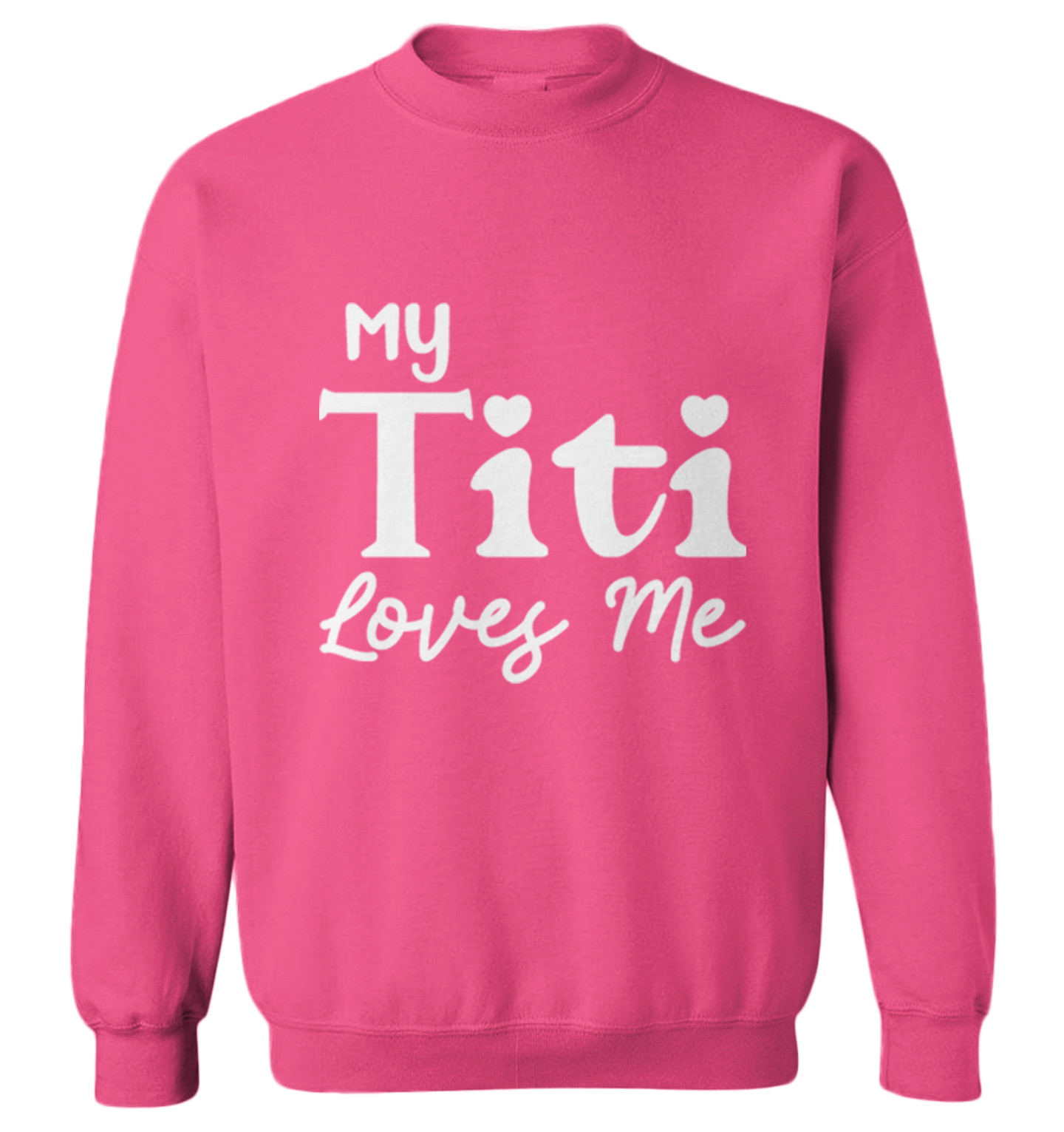 My Titi Loves Me - Favorite Aunt Niece Nephew Family Toddler Crewneck Sweater - Picture 6 of 8