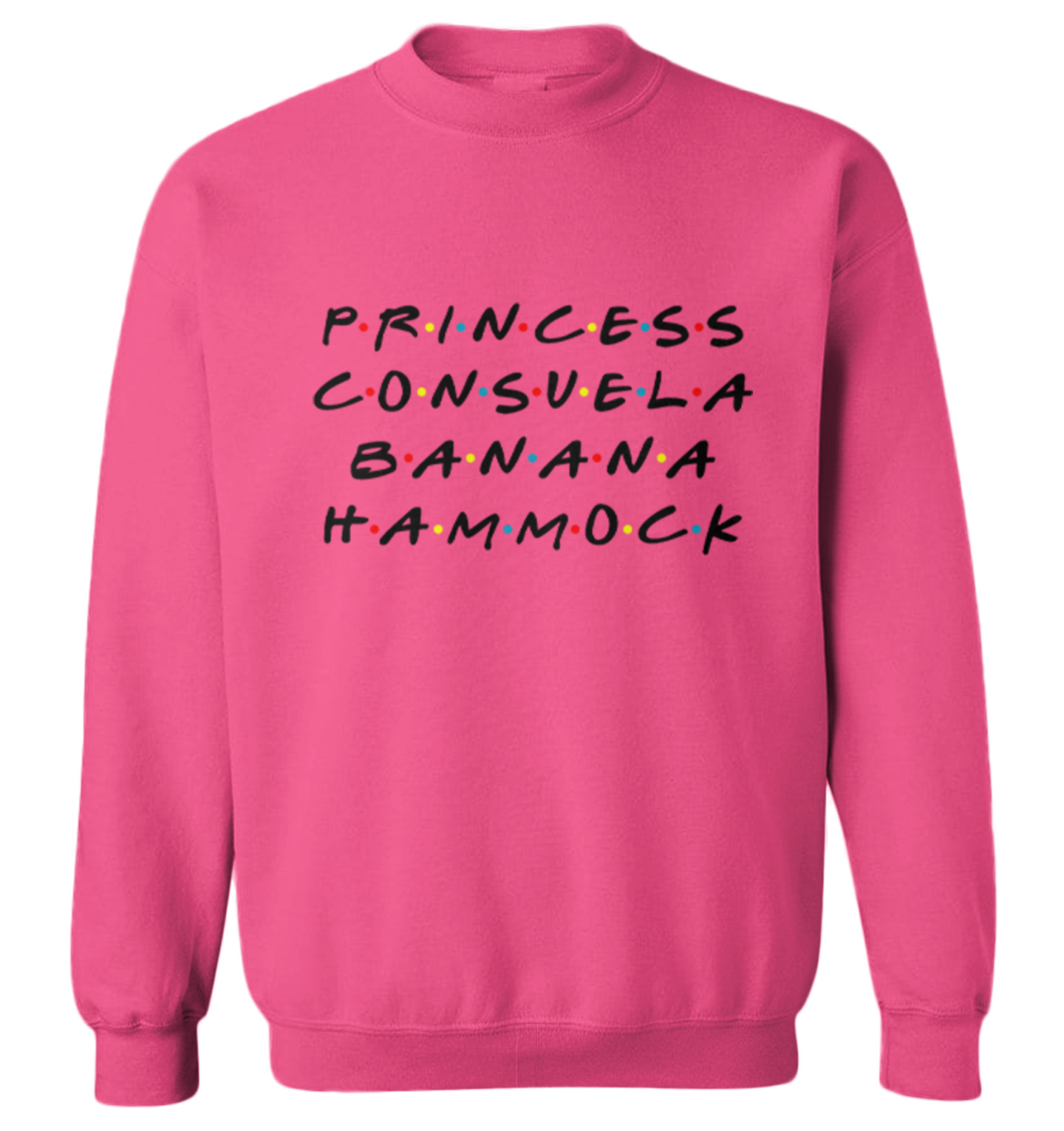 Princess Consuela Banana Hammock - TV Show Funny Parody Toddler Crewneck Sweater - Picture 3 of 5