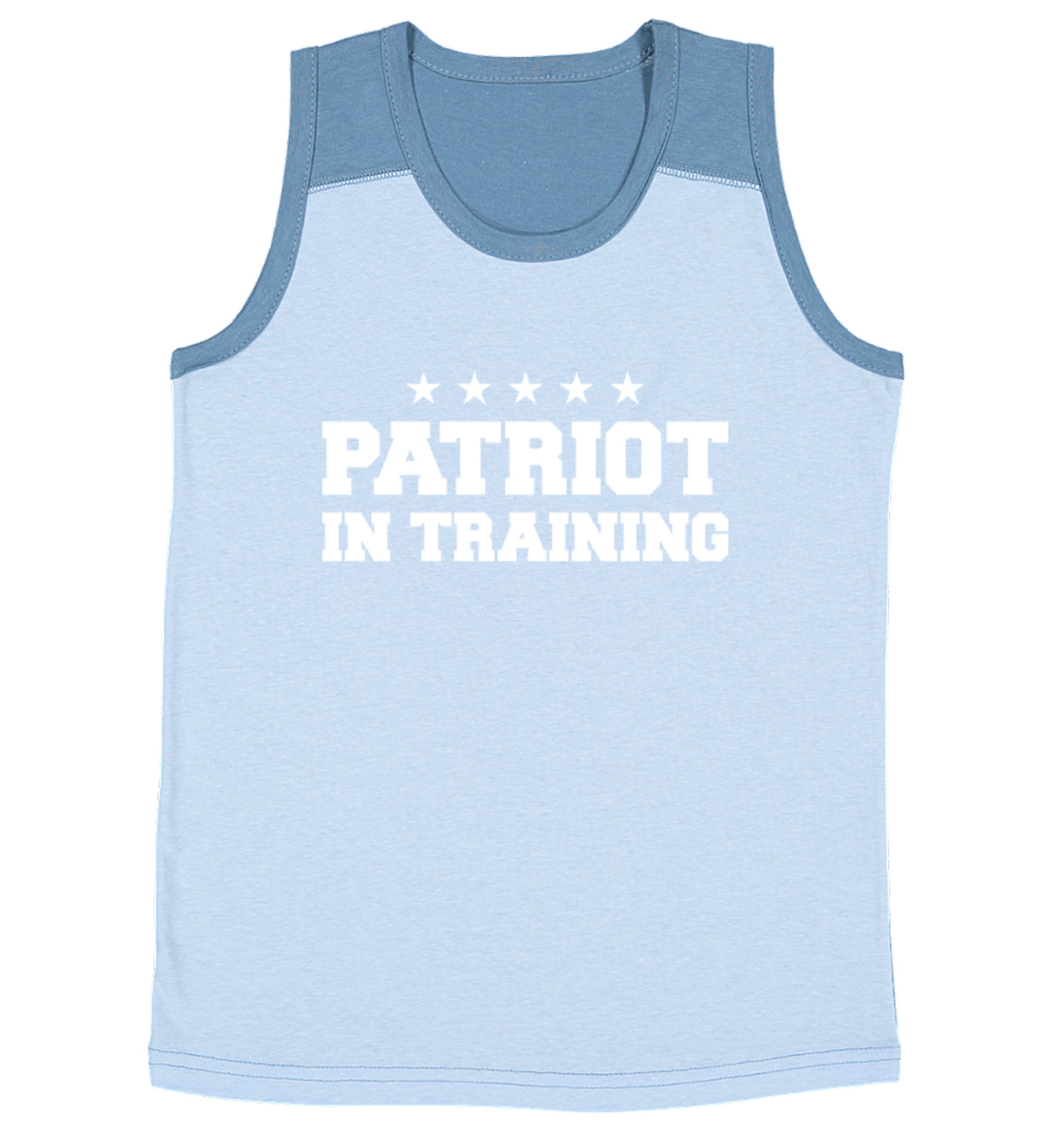 Patriot In Training - Military United States Proud Youth Contrast Tank Top - Picture 4 of 7