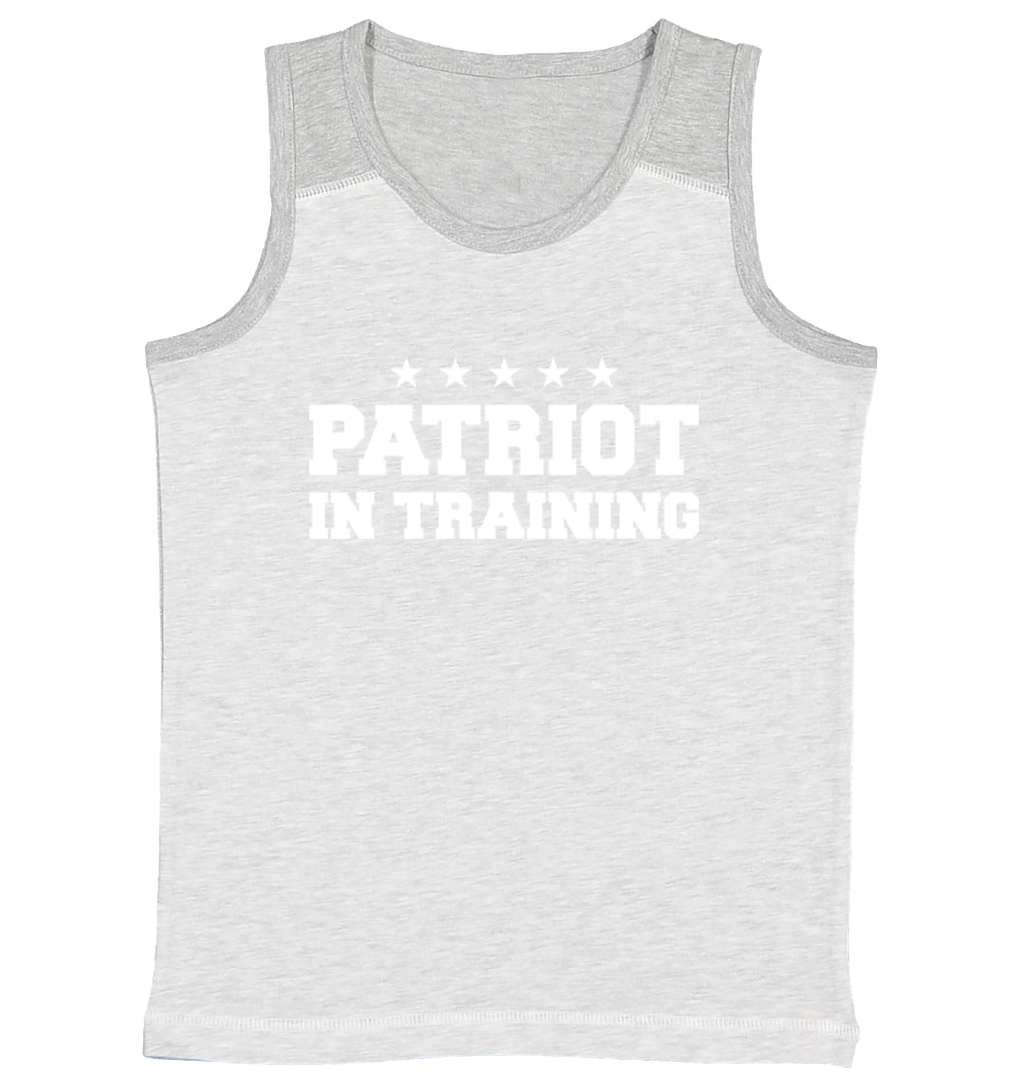 Patriot In Training - Military United States Proud Youth Contrast Tank Top - Picture 5 of 7