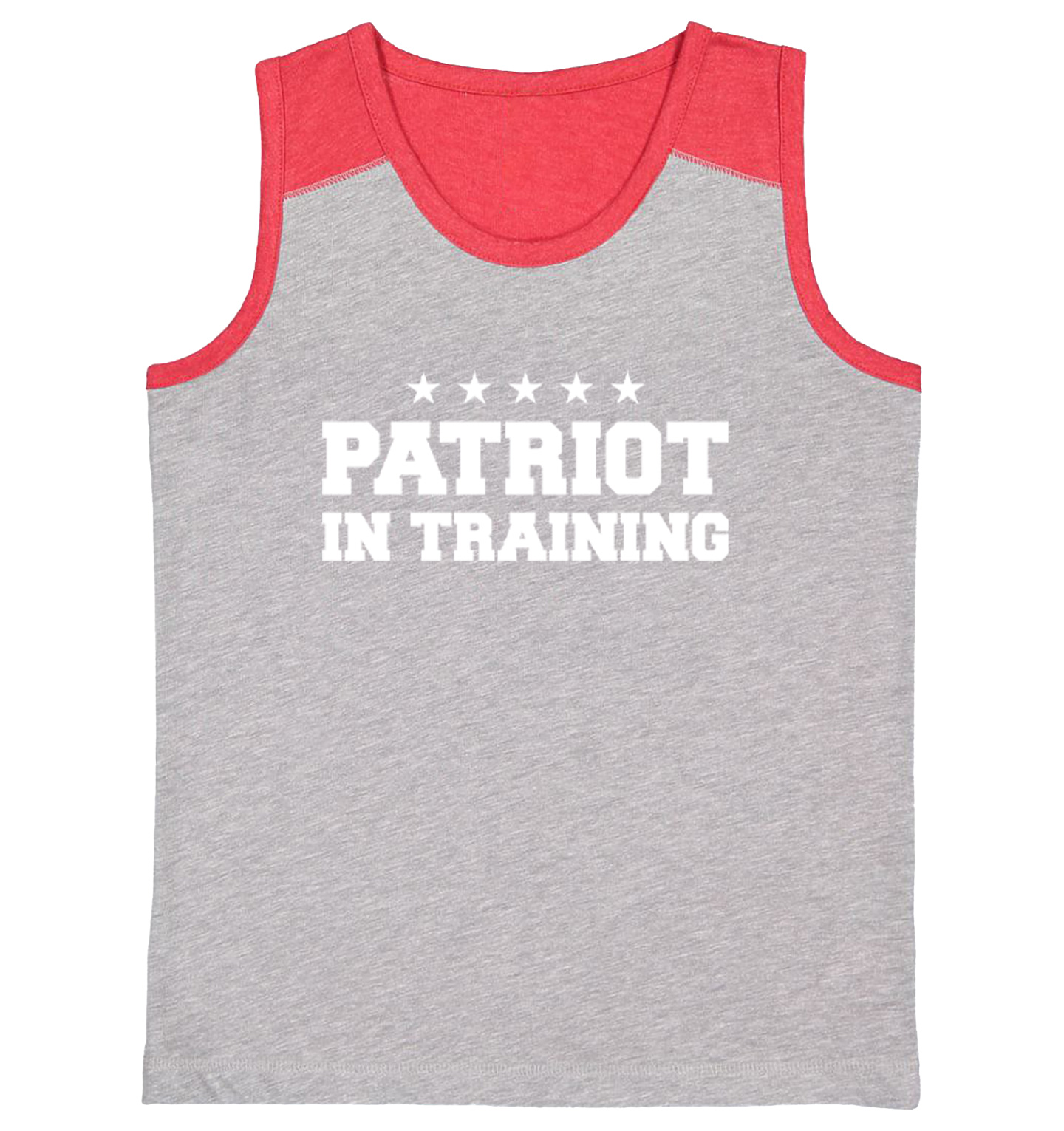 Patriot In Training - Military United States Proud Youth Contrast Tank Top - Picture 7 of 7
