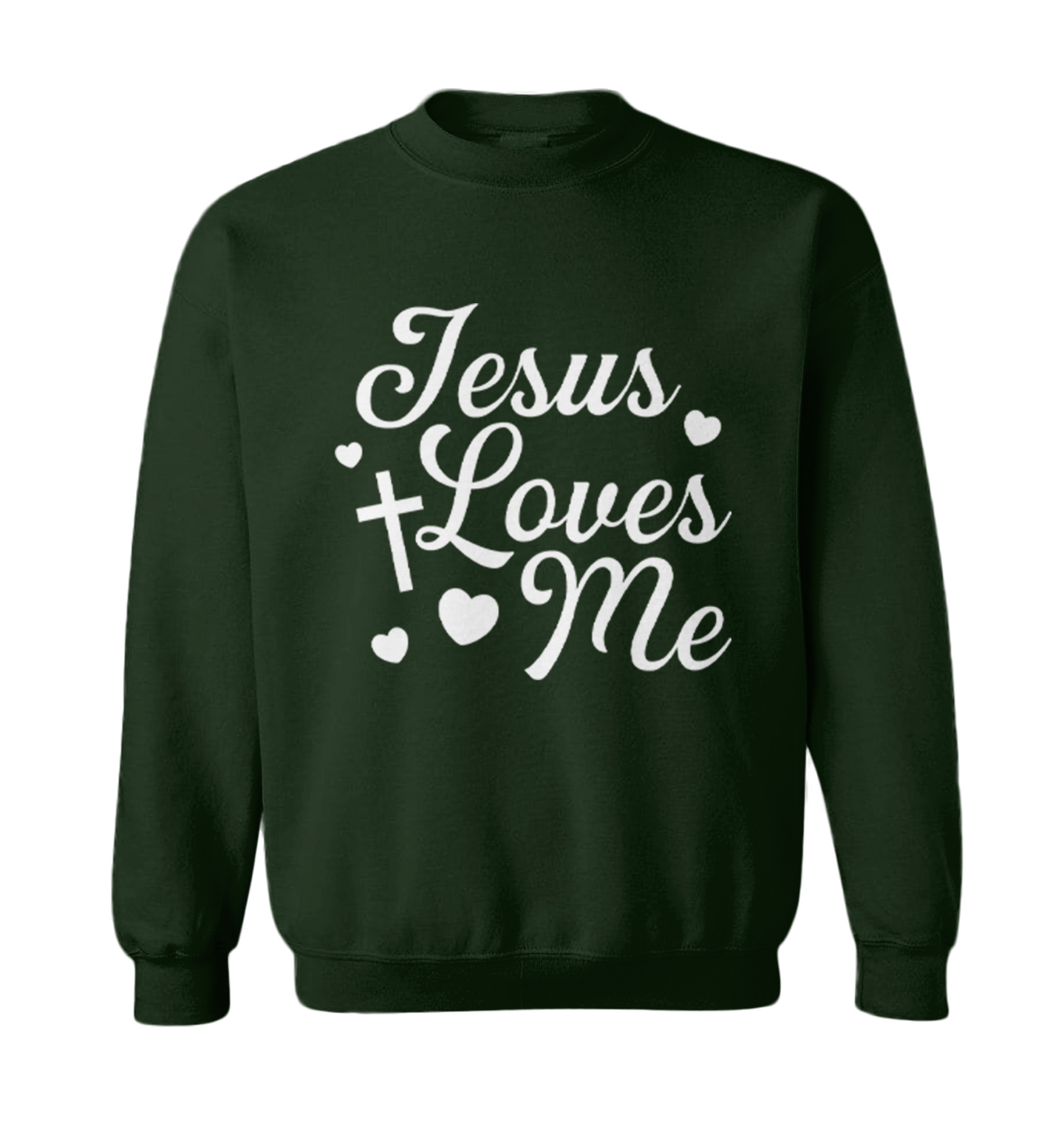 Jesus Loves Me - Religious Cross God Christ Love Church Toddler Crewneck Sweater - Picture 3 of 8
