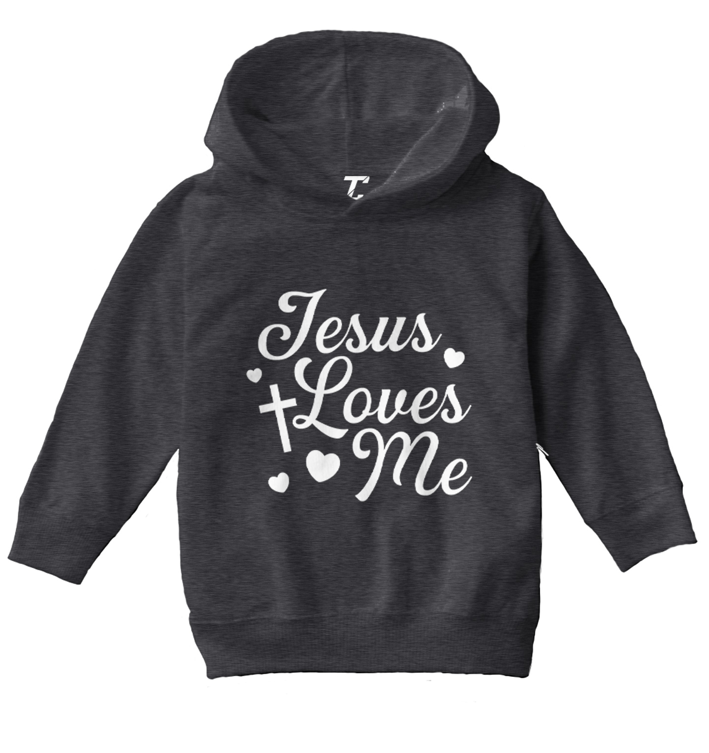 Jesus Loves Me - Religious Cross God Christ Love Church Toddler/Youth Hoodie - Picture 3 of 12