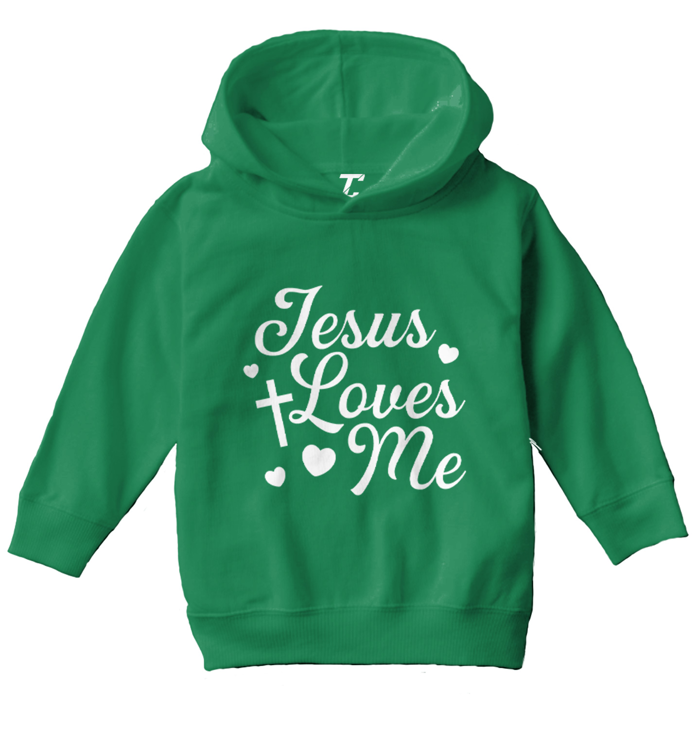 Jesus Loves Me - Religious Cross God Christ Love Church Toddler/Youth Hoodie - Picture 5 of 12