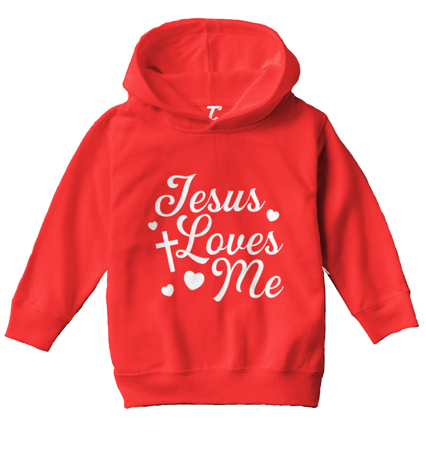 Jesus Loves Me - Religious Cross God Christ Love Church Toddler/Youth Hoodie - Picture 10 of 12