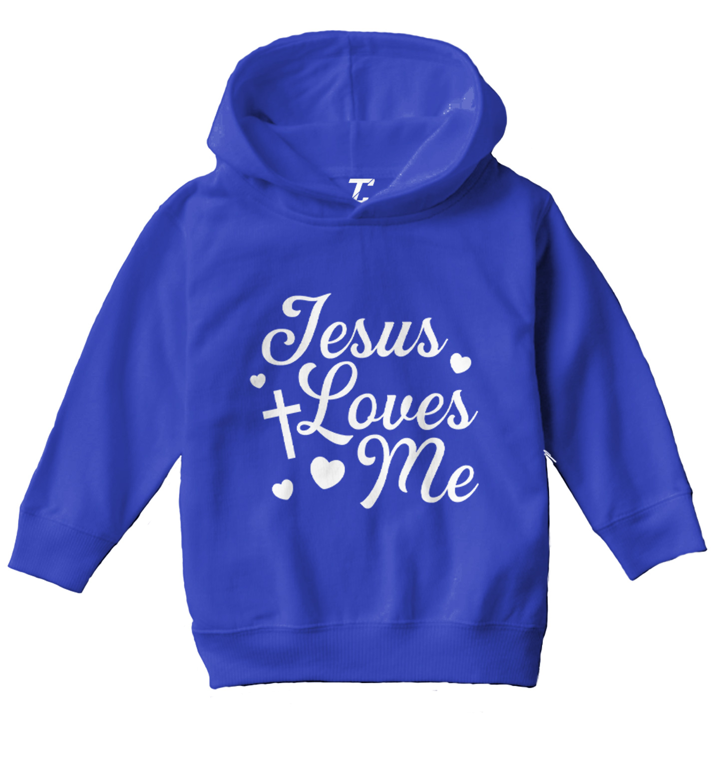 Jesus Loves Me - Religious Cross God Christ Love Church Toddler/Youth Hoodie - Picture 11 of 12