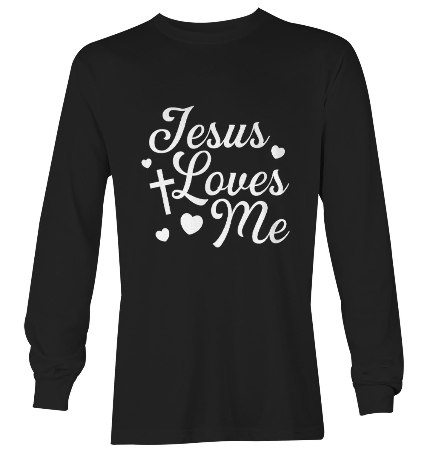 Jesus Loves Me - Religious Cross God Christ Love Church Youth T-Shirt - Picture 13 of 20