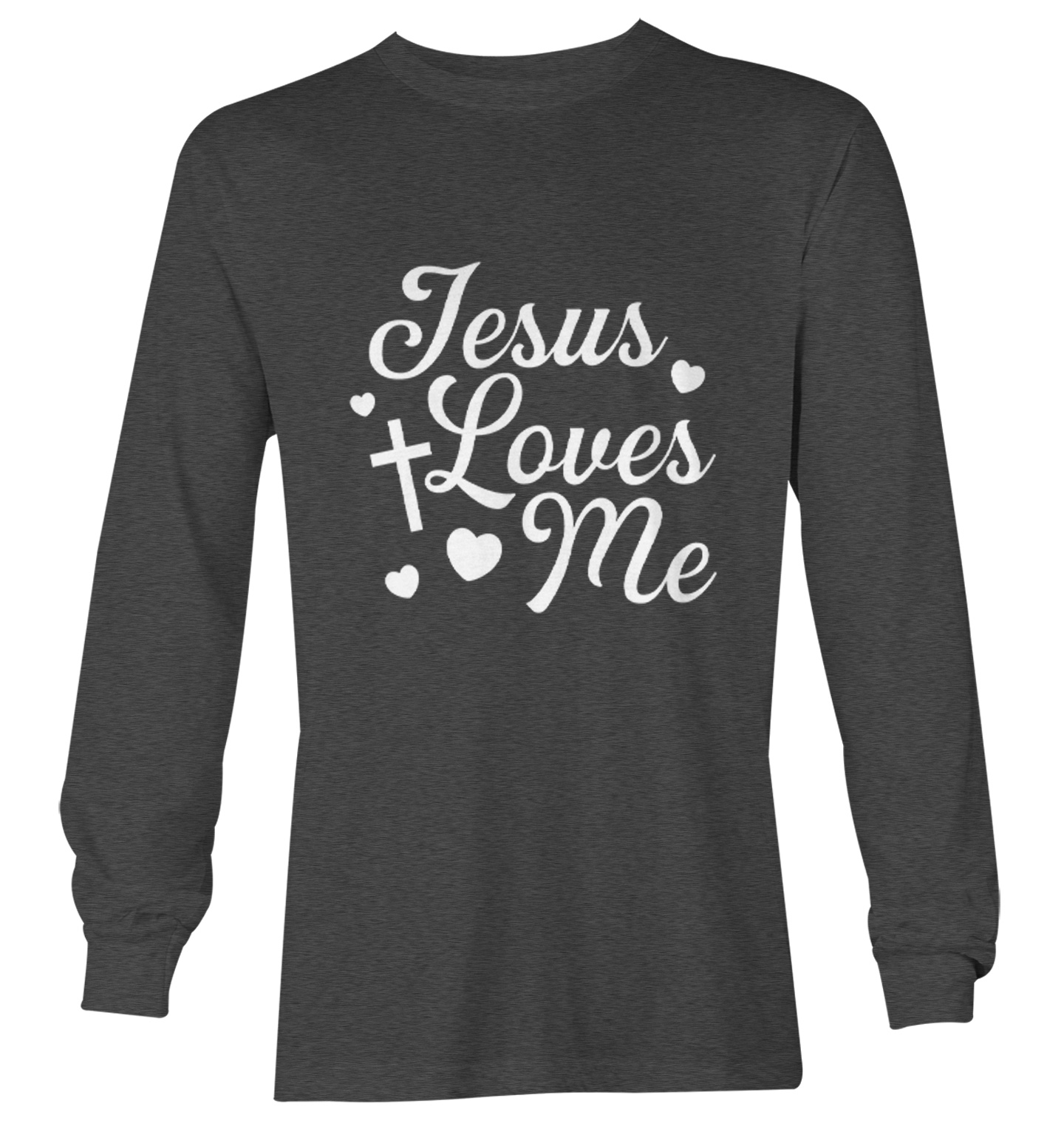 Jesus Loves Me - Religious Cross God Christ Love Church Youth T-Shirt - Picture 14 of 20