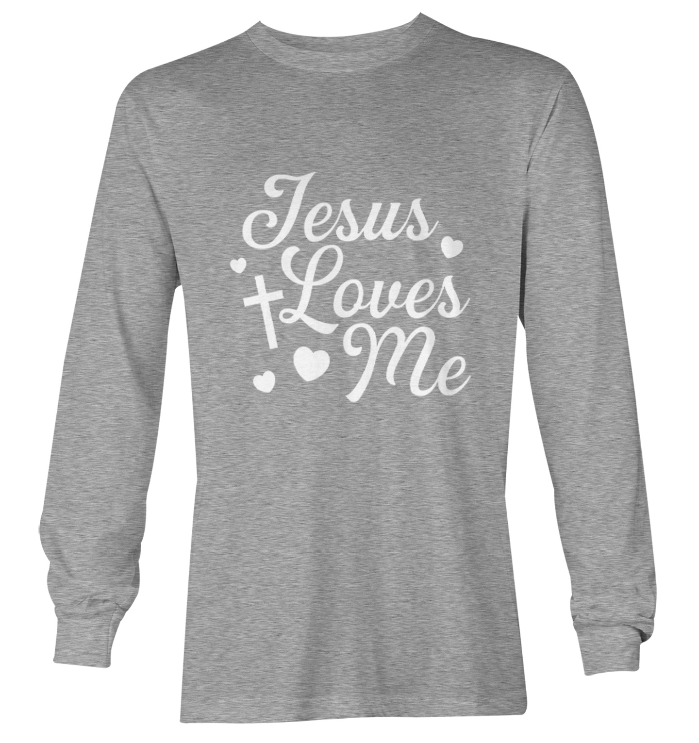 Jesus Loves Me - Religious Cross God Christ Love Church Youth T-Shirt - Picture 16 of 20