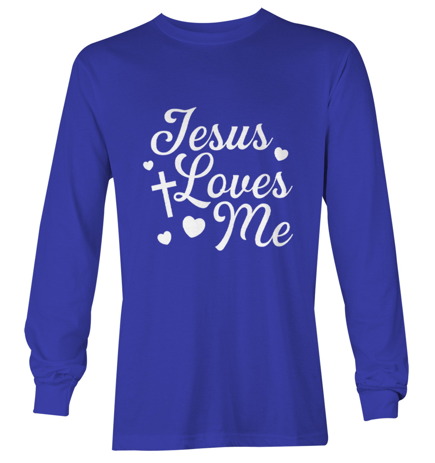 Jesus Loves Me - Religious Cross God Christ Love Church Youth T-Shirt - Picture 20 of 20