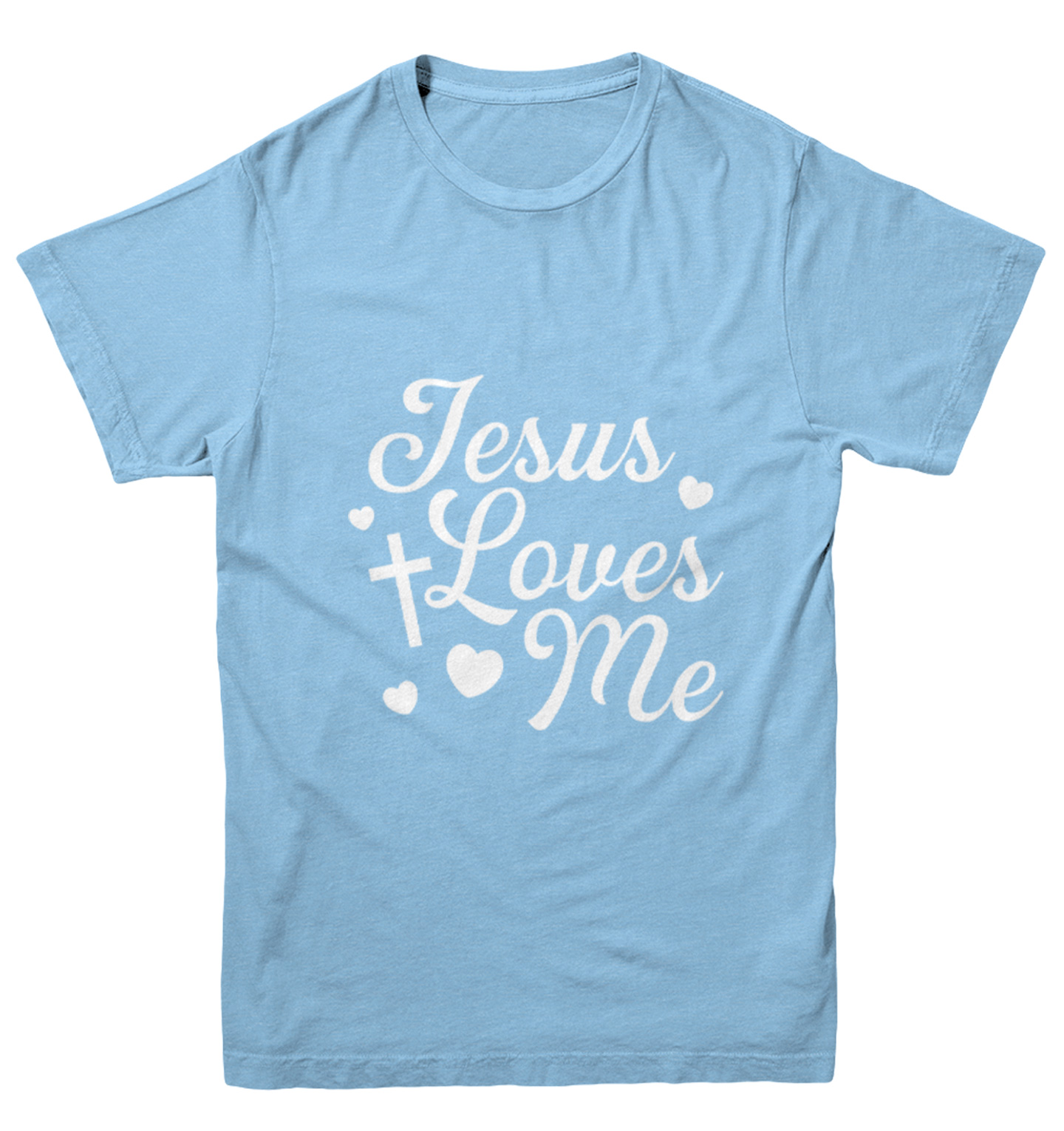 Jesus Loves Me - Religious Cross God Christ Love Church Youth T-Shirt - Picture 5 of 20