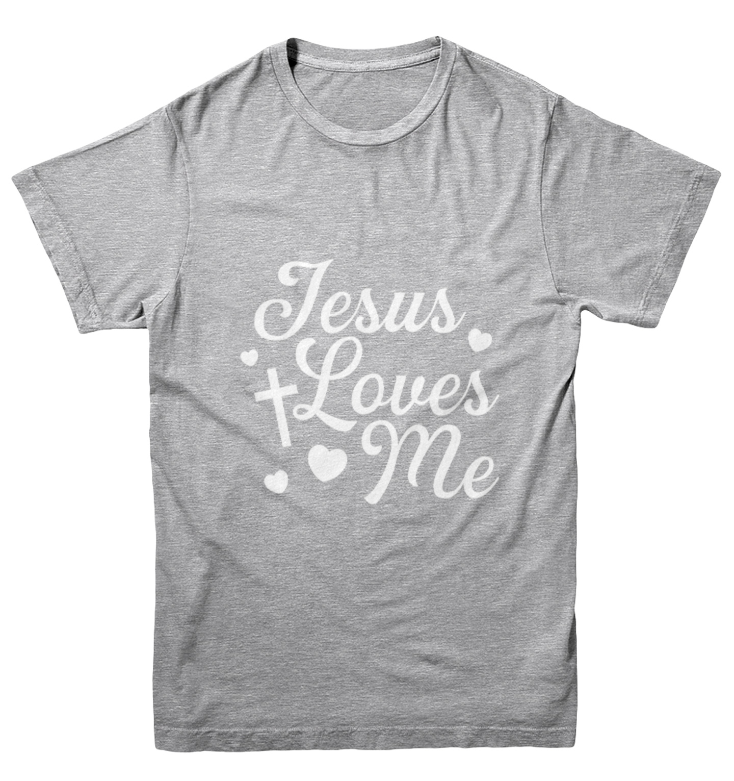 Jesus Loves Me - Religious Cross God Christ Love Church Youth T-Shirt - Picture 6 of 20