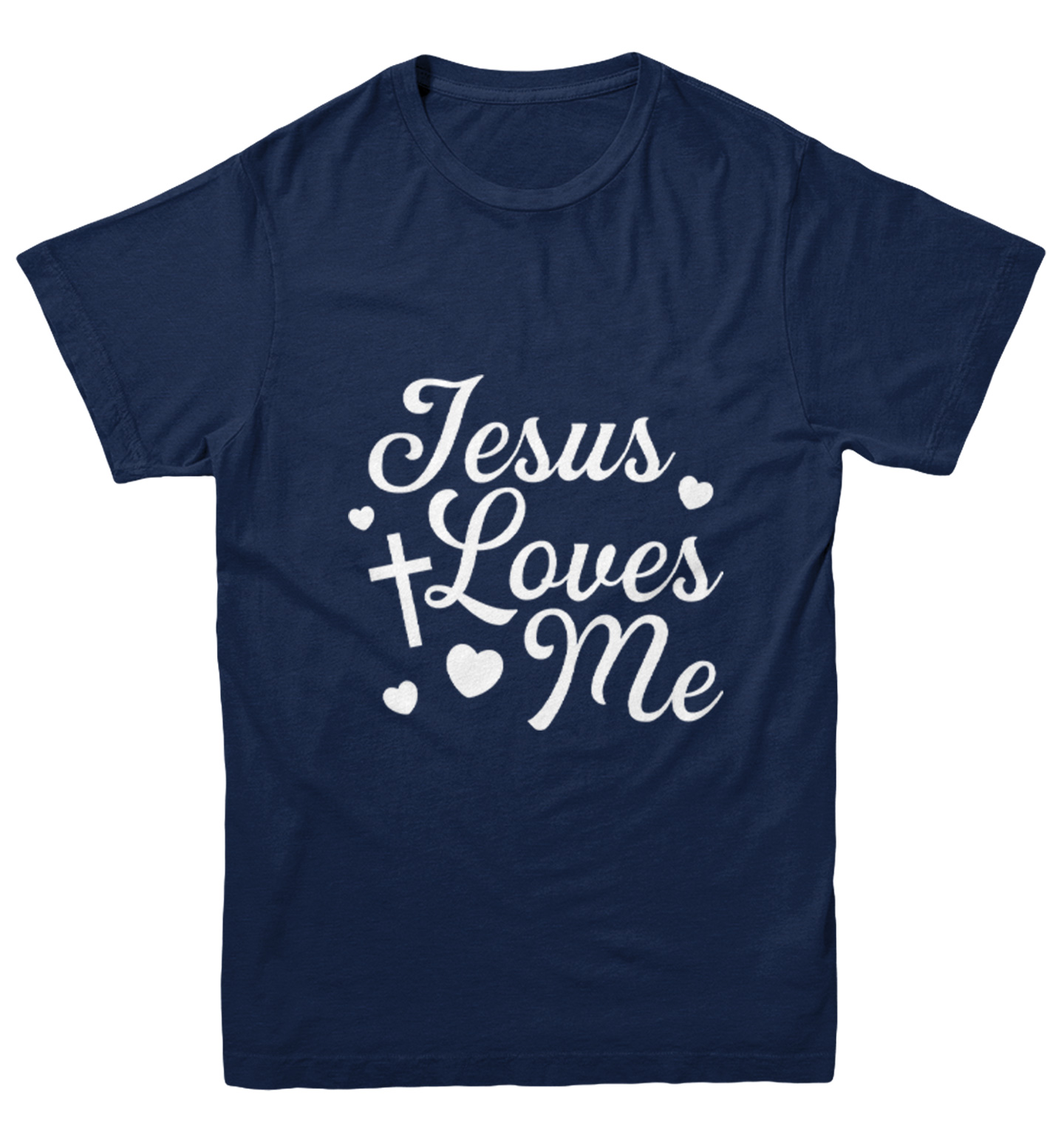 Jesus Loves Me - Religious Cross God Christ Love Church Youth T-Shirt - Picture 7 of 20