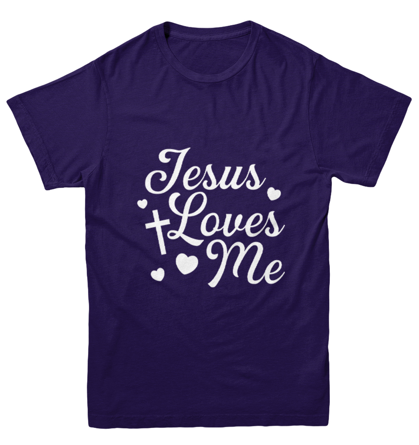 Jesus Loves Me - Religious Cross God Christ Love Church Youth T-Shirt - Picture 10 of 20