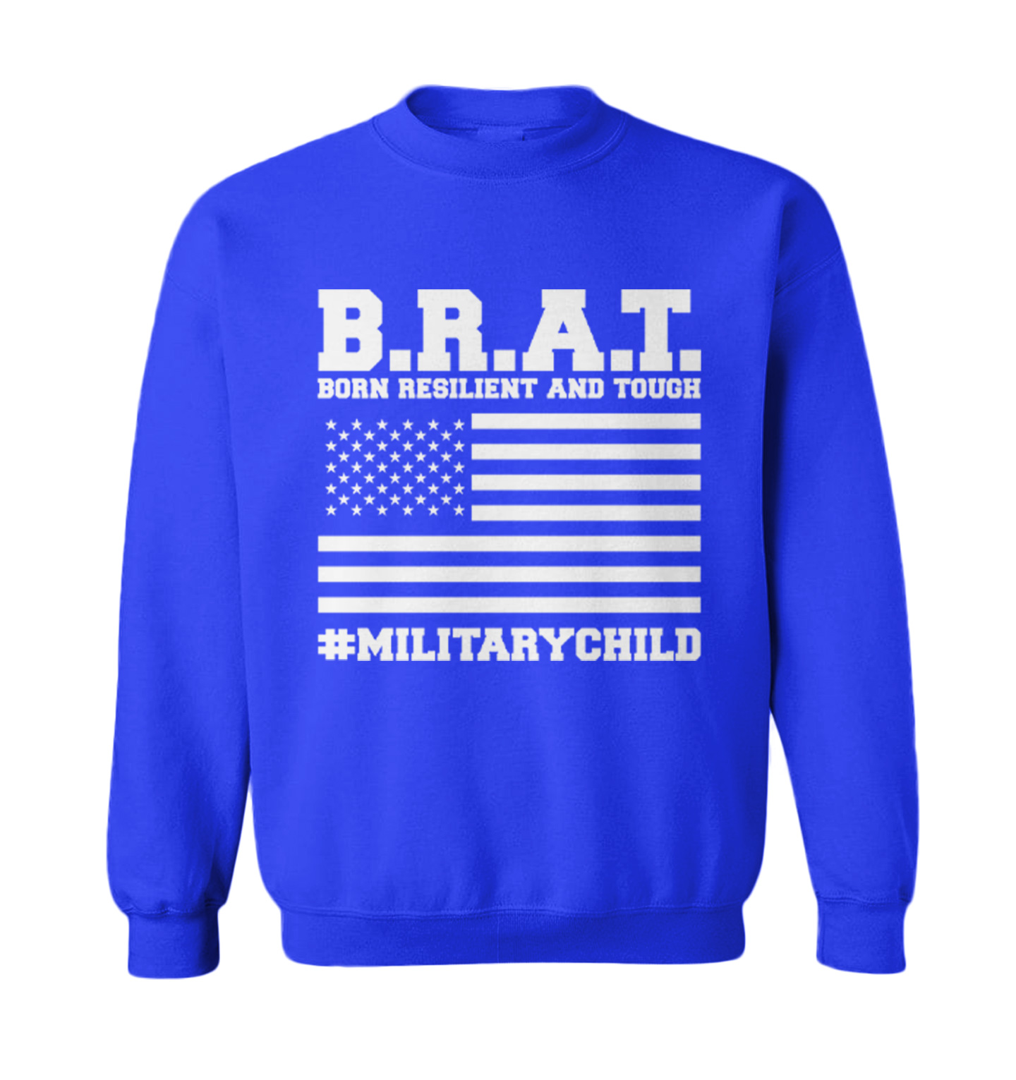 Born Resilient And Tough - Military Child United States Toddler Crewneck Sweater - Picture 8 of 8