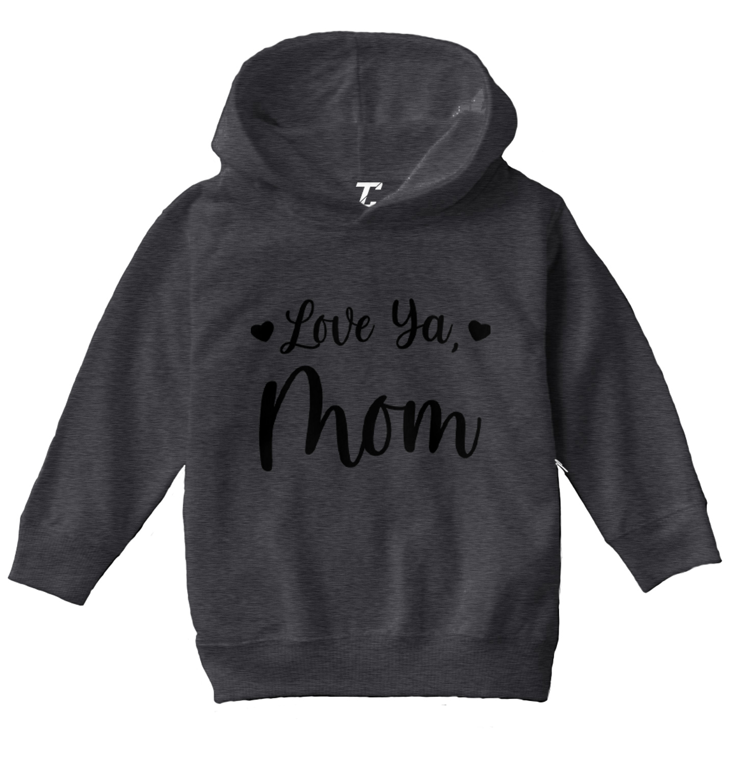 Love Ya Mom - Mother's Day Son Daughter Mommy Toddler/Youth Hoodie - Picture 2 of 10