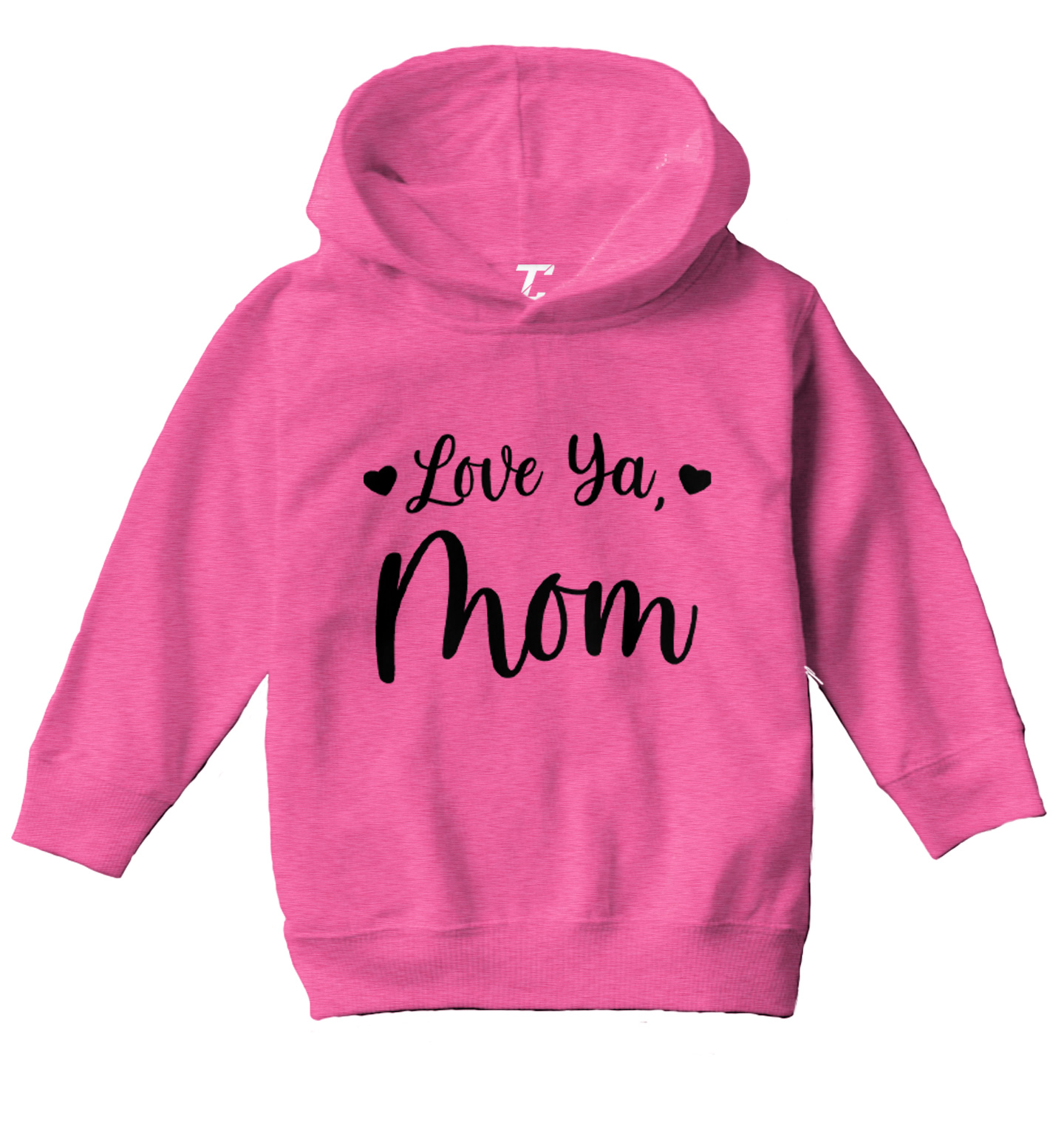 Love Ya Mom - Mother's Day Son Daughter Mommy Toddler/Youth Hoodie - Picture 3 of 10