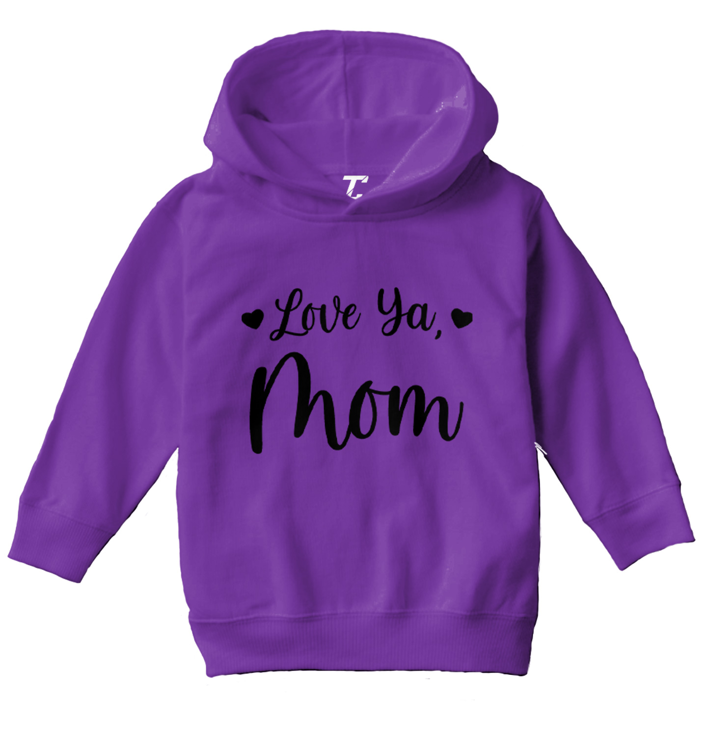 Love Ya Mom - Mother's Day Son Daughter Mommy Toddler/Youth Hoodie - Picture 7 of 10