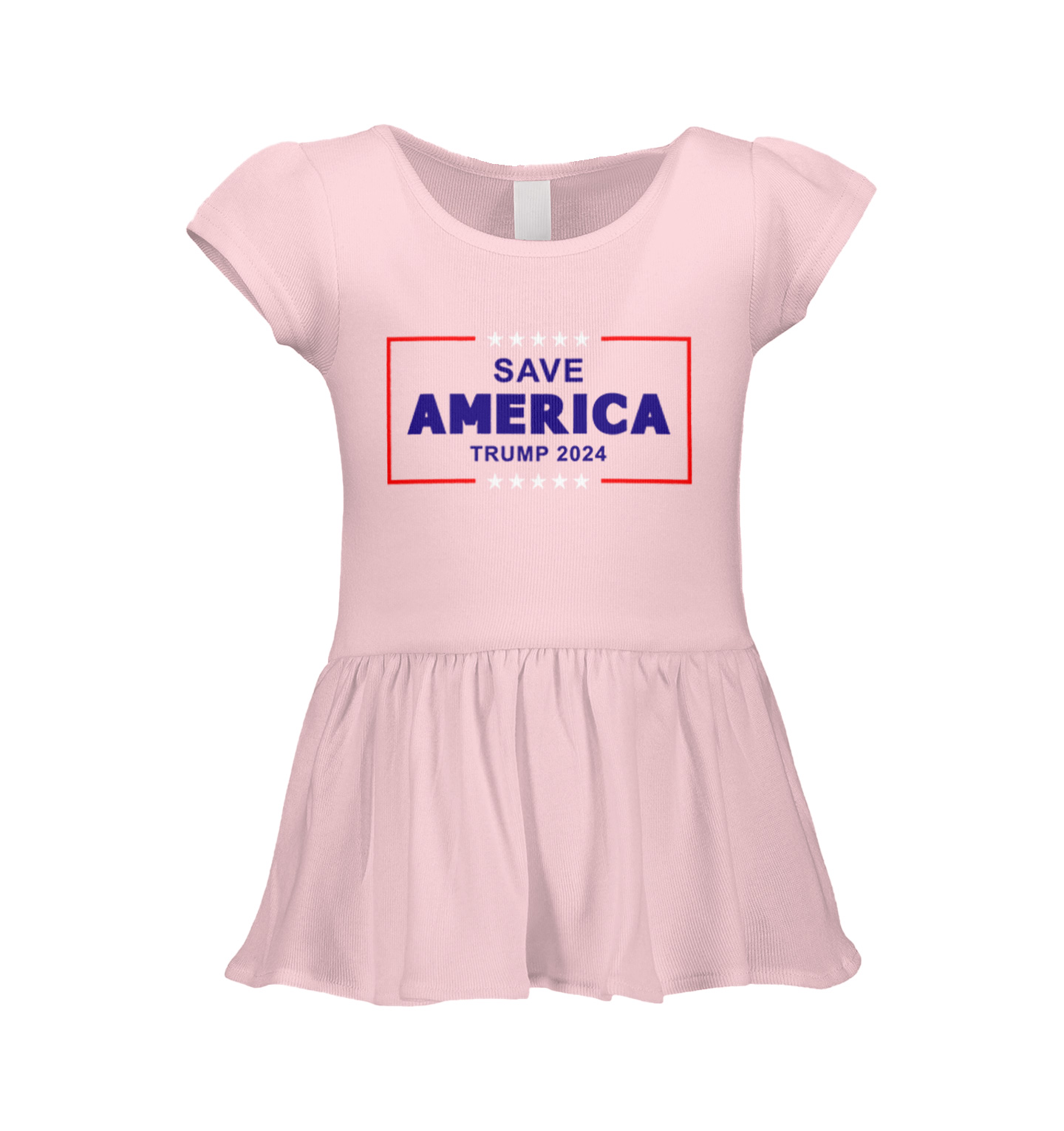 Save America Trump 2024 Blue - President Donald MAGA Infant/Toddler Dress