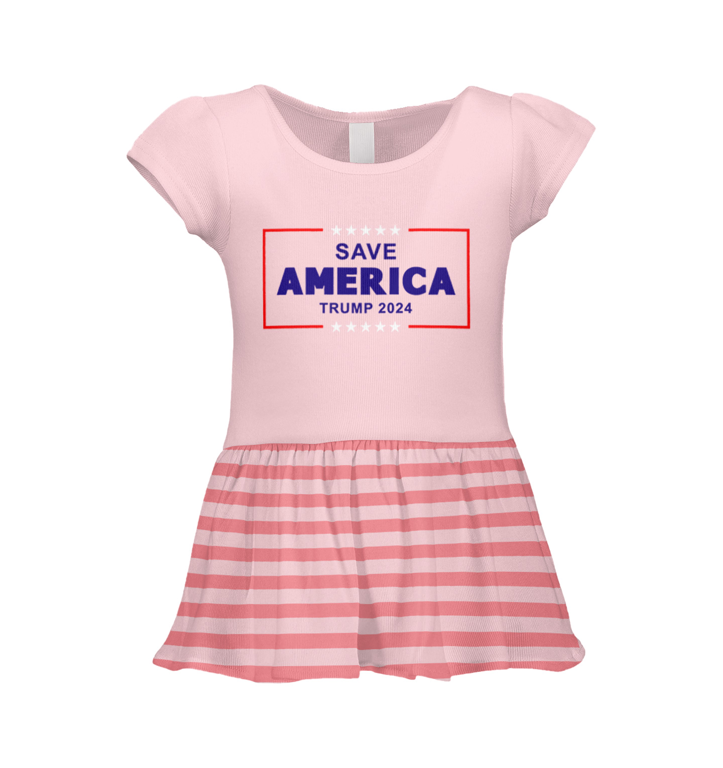 Save America Trump 2024 Blue - President Donald MAGA Infant/Toddler Dress